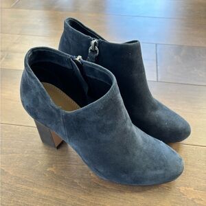 Splendid, Navy suede bootie, 7
